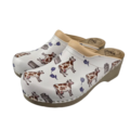 DINA Medical clogs - brown cow tulip can - Dina