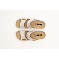 Leon Footwear Sandals with Velcro and anti-slip studs in the sole - Pearl pink