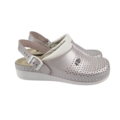 Leon Footwear Medical clogs with removable sole and anti-slip stud in sole - Pearl pink