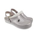 Leon Footwear Medical clogs with removable sole and anti-slip stud in sole - Pearl pink