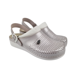 Medische klompen met uitneembare zool  en antislip nop in zool - Parel pink