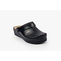 Leon Footwear Medische klompen met uitneembare zool  en antislip nop in zool - zwart