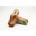 Leon Footwear clogs with non-slip sole and elastic sides - comfortable for hallux valgus - color golden brown