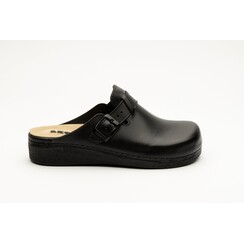 Instapklomp in maat 36 t/m 41- uitneembare zool en antislip nop - kleur zwart