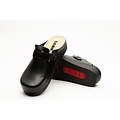 Leon Footwear Slip-on clog in sizes 36 to 41 - removable sole and anti-slip stud - color black