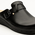 Leon Footwear Slip-on clog in sizes 36 to 41 - removable sole and anti-slip stud - color black