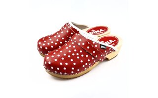 Dina leather clogs