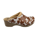 DINA Medische klompen - beige koeienprint met beige zool - Dina