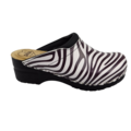 DINA Medical clogs - Zebra print black sole - Dina