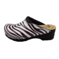 DINA Medical clogs - Zebra print black sole - Dina