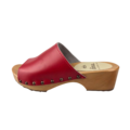 DINA Dina Houten sandalen Rood  met studs