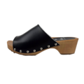 DINA Dina Wooden sandals black with studs