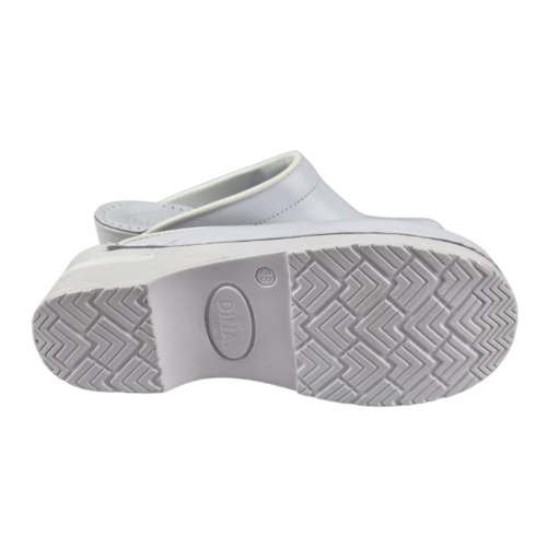 DINA Medical clogs with PU sole - White
