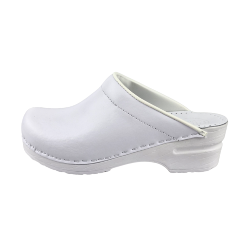 DINA Medical clogs with PU sole - White