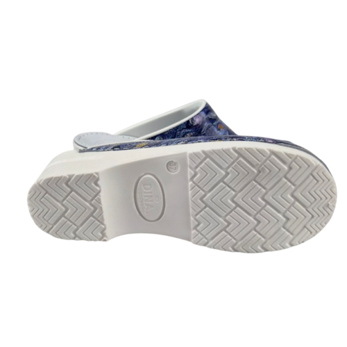 DINA Medical clogs with PU sole - Starry Night  white