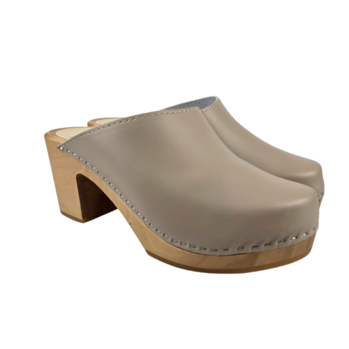 DINA DINA heels - hard leather - beige