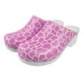 DINA Medische klompen met PU zool - Pink Giraffe