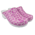 DINA Medical clogs with PU sole - Pink Giraffe