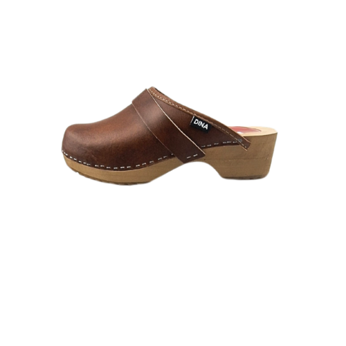 DINA Zweedse klompen- Klassiek Bruin unisex