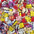 Woodenshoe magnet 2 shoes - (all colors one one page)