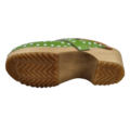 DINA DINA leather clogs Green dots