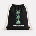 Draw string bag 3x weed black