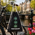 Draw string bag 3x weed black