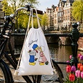 Draw string bag kissing couple white