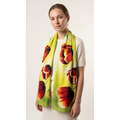 Irene Tulip scarfs Tulpensjaal/Omslagdoek Geel 170*70cm