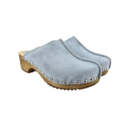 DINA Dina Lykke Clog - suede edition - Mint blue