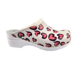 Medical clogs with PU sole - Hearts