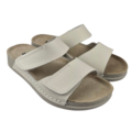 Leon Footwear Sandalen offwhite - dubbele band - materiaal: Leer & Polyurethaan