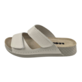 Leon Footwear Off-white sandals - double strap - material: Leather & Polyurethane