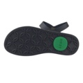 Leon Footwear Sandalen zwart - dubbele band met hielband - materiaal: Leer & Polyurethaan  -