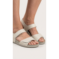 Leon Footwear Off-white sandals - double strap with heel strap - material: Leather & Polyurethane