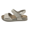 Leon Footwear Sandalen offwhite - dubbele band met hielband - materiaal: Leer & Polyurethaan