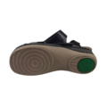 Leon Footwear Sandalen Laura zwart - dubbele band - materiaal: Leer & Polyurethaan
