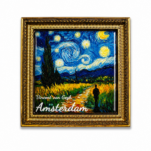 Epoxy Magnet van Gogh painting Starry Night (order per 12pcs)