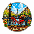 Epoxy Magneet Amsterdam Westerkerk (bestel per 12 stuks)