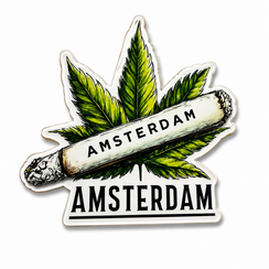 Epoxy Magneet Marijuana Amsterdam  (bestel per 12 stuks)