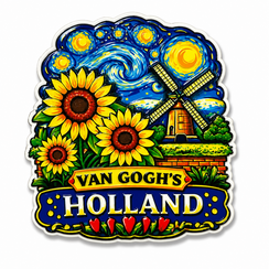 Epoxy Magneet Van Gogh's Holland (bestel per 12 stuks)