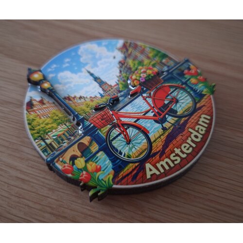 Epoxy Magneet Amsterdam Westerkerk (bestel per 12 stuks)