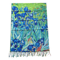 Scarf Irises- van Gogh 180x66cm