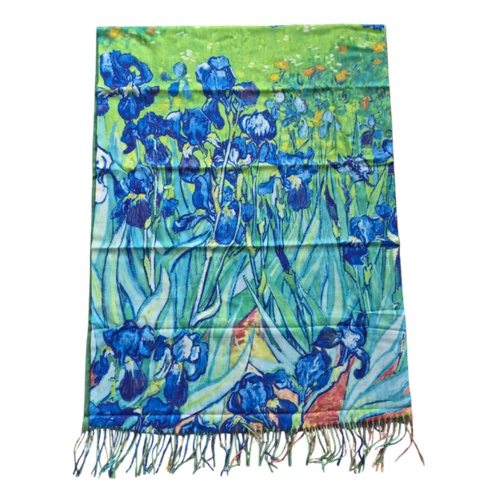 Sjaal Irises- van Gogh 180x66cm