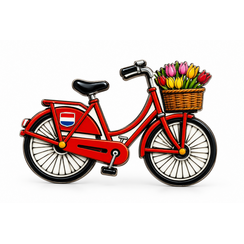 Epoxy Magnet red bike (order per 12pcs)