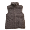 DINA Bodywarmer 100%  scheerwol natuurlijk zwart maat S t/m 4XL