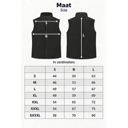 DINA Bodywarmer 100% wool Light grey size S - XXXL