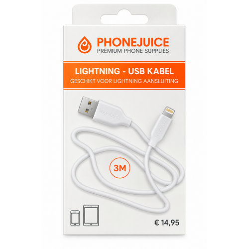 3M lightning cable - white