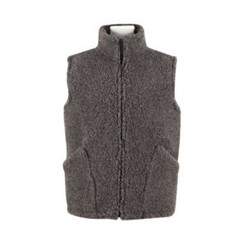 Bodywarmer 100% wool natural black size S - 4XL