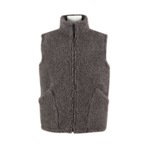 DINA Bodywarmer 100%  scheerwol natuurlijk zwart maat S t/m 4XL